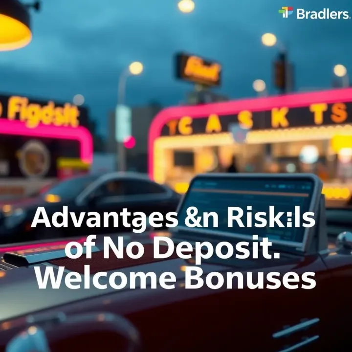 Visual representation of advantages and risks associated with no deposit welcome bonuses