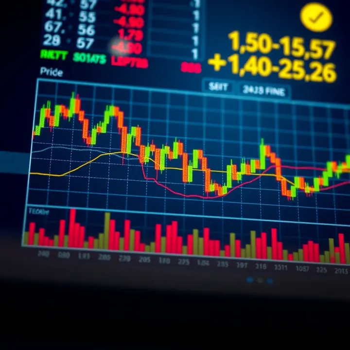 Price Movement in Binary Options Trading Graph showing the price movement of financial assets in a short time frame