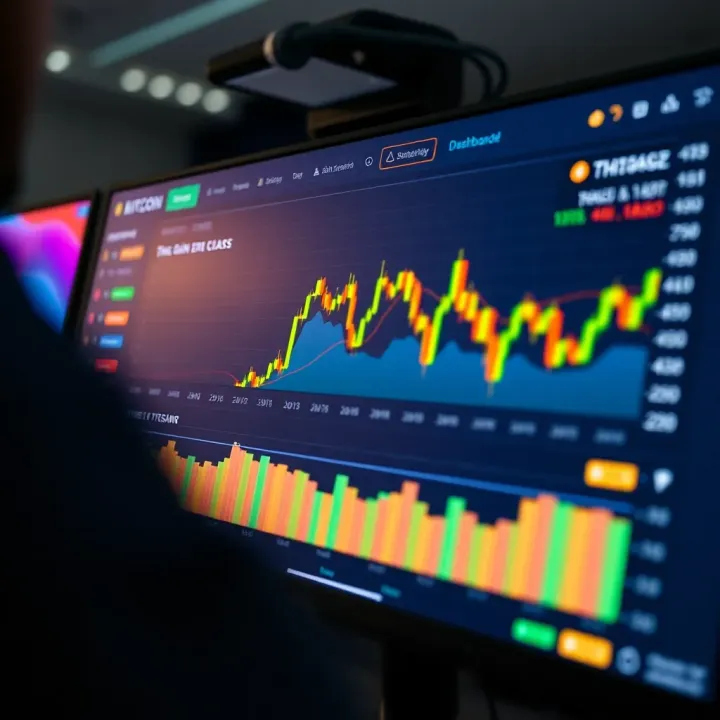 User-friendly interface showing Bitcoin Motion trading dashboard on a digital screen