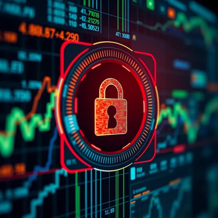 Secure digital lock symbolizing encryption and safety in cryptocurrency trading platforms