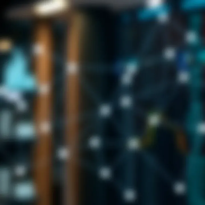 Digital network representing affiliate connections and performance tracking