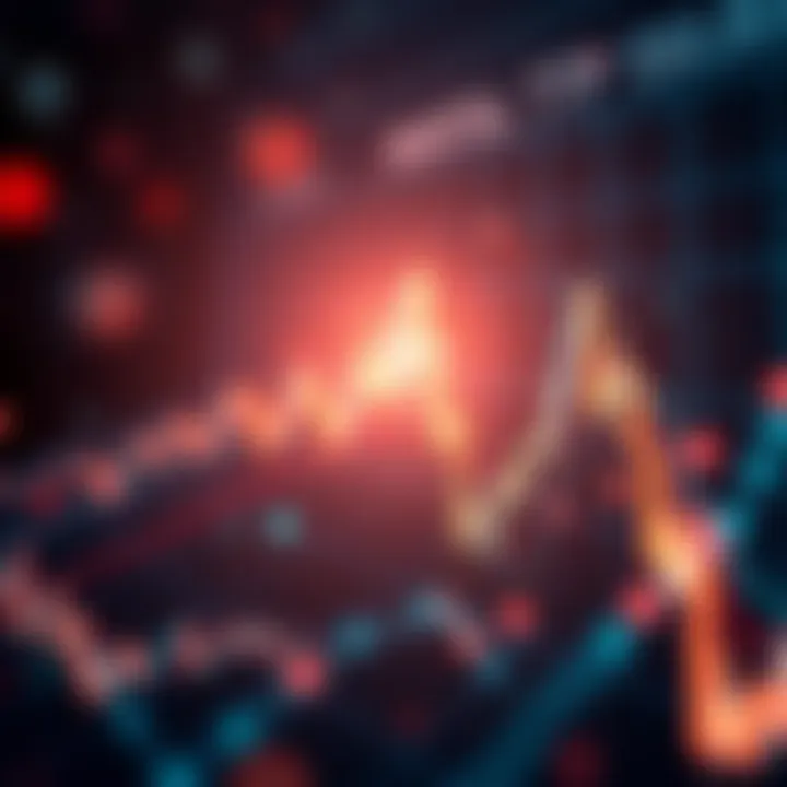 Strategic Market Approaches and Risk Management by ARK Invest Abstract representation of financial strategy with glowing data points and market trend lines