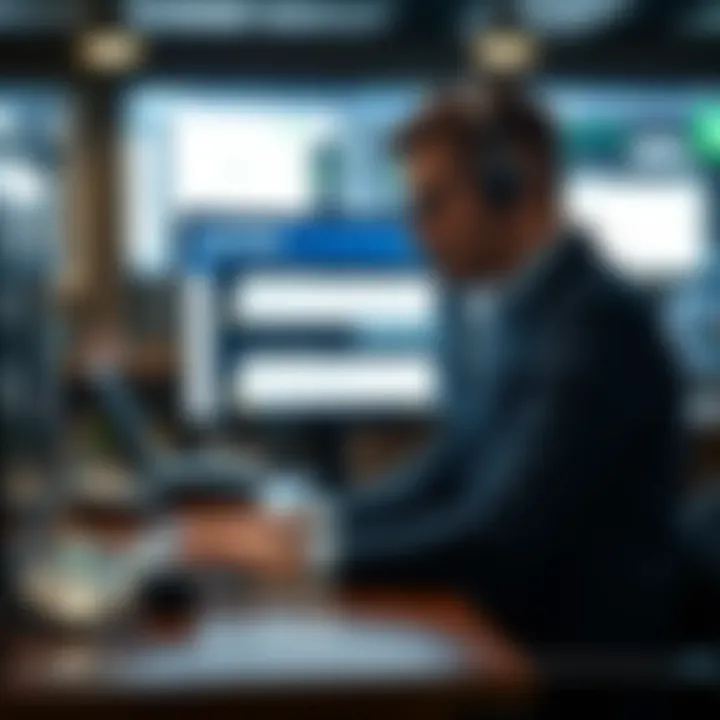 Customer support communication through digital chat for trading assistance