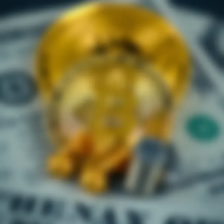 Visual representation of market factors influencing Bitcoin price including demand, regulation, and investor sentiment