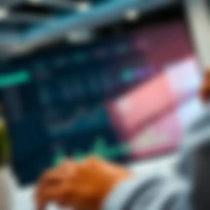 Detailed view of Colmex Pro platform dashboard showing investment options and market data