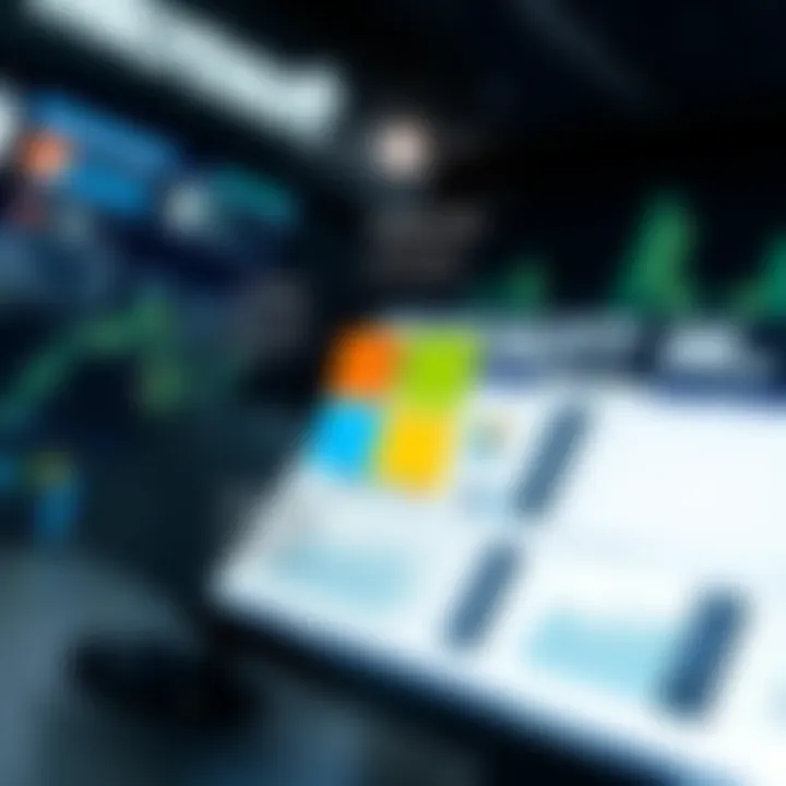 Strategic Factors Shaping Microsoft's Position in the Technology Market Diagram showing strategic factors influencing Microsoft's market position against its rivals in the tech industry