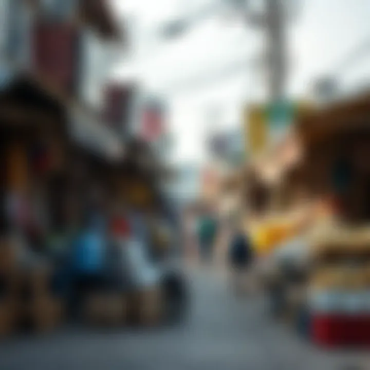 Visual representation of the impact of currency fluctuations on local economy and daily expenses