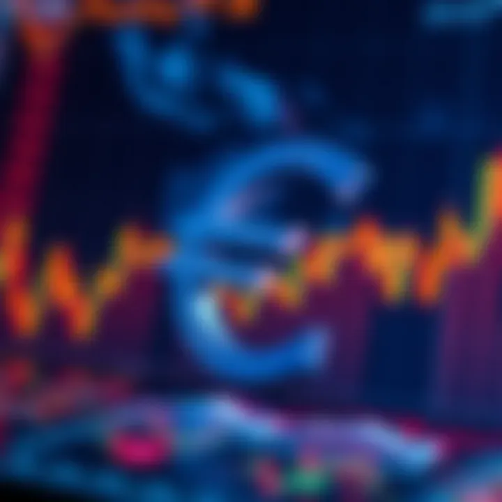 Global financial chart highlighting euro's impact on international markets