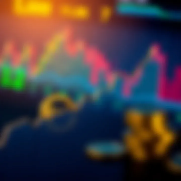 Graph showing the rising value of the euro against the Colombian peso with economic indicators in the background
