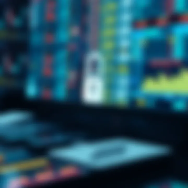 Visual representation of data protection and consumer security in financial services