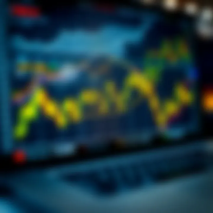 Graph showing growth in forex trading using advanced trading tools
