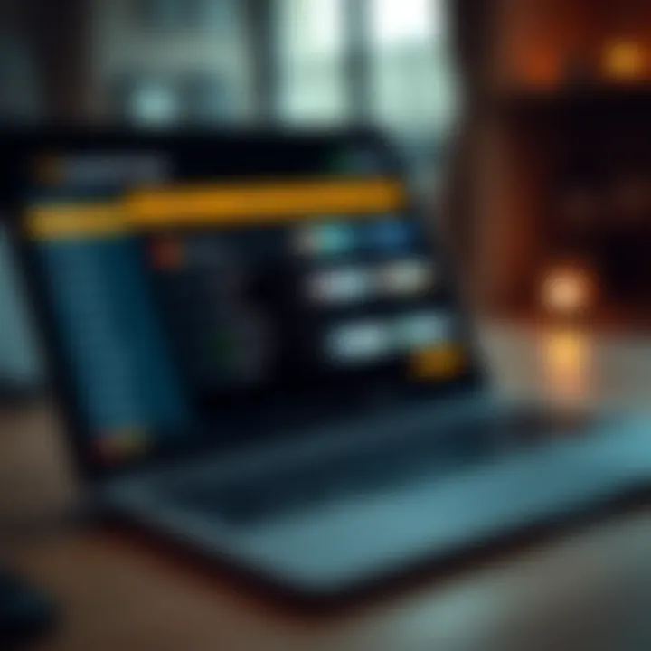 Secure digital payment methods displayed on a laptop screen for IQ Option deposits