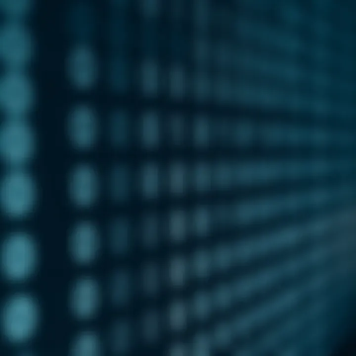 Diagram illustrating the binary number system with bits representing zeros and ones