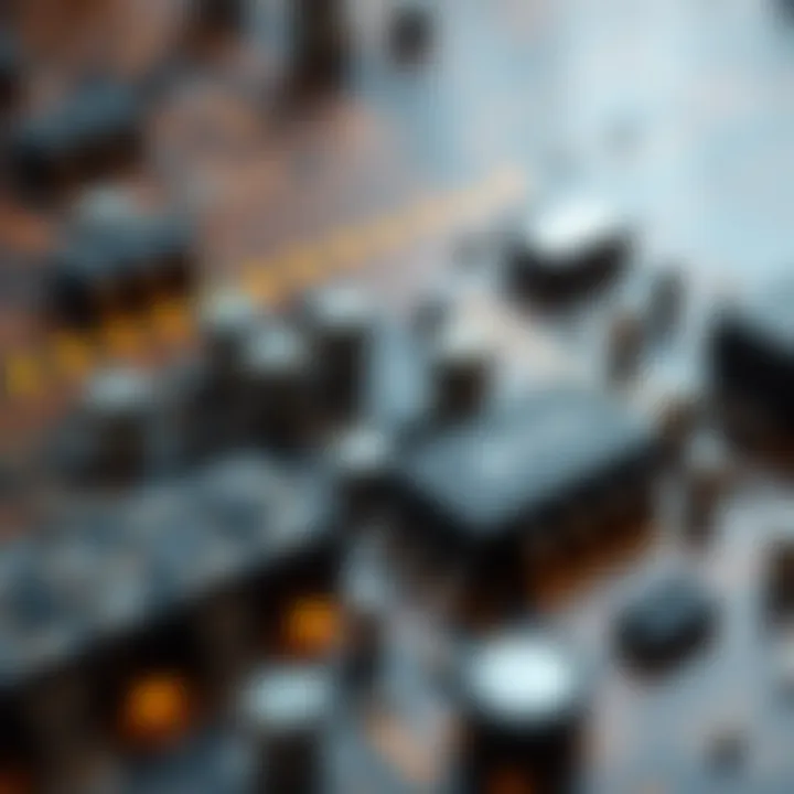 Circuit board displaying electronic components demonstrating binary logic operations