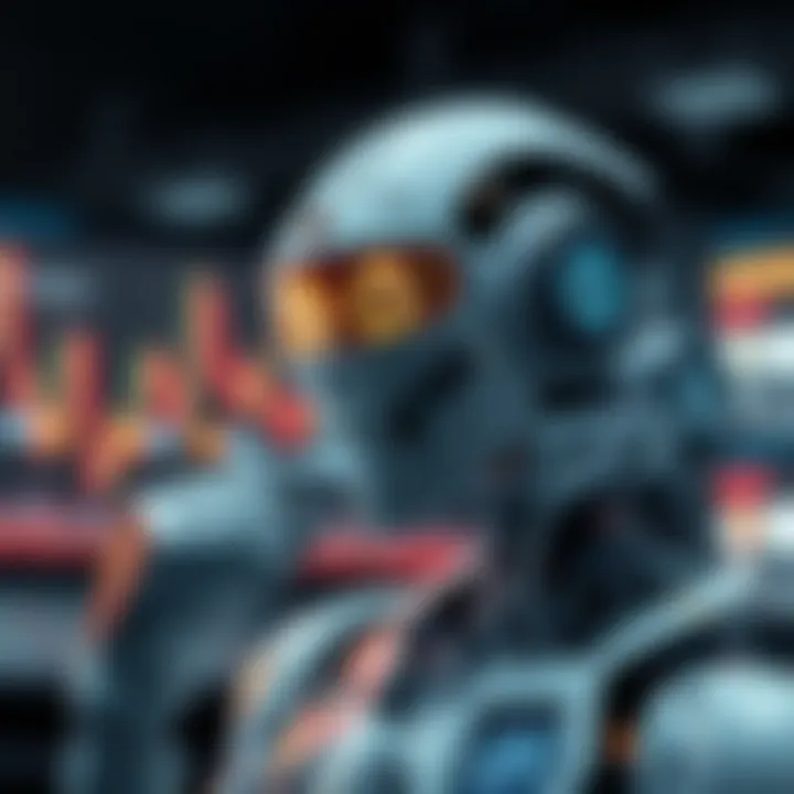 Illustration of advanced intelligent automation technology analyzing complex unstructured data