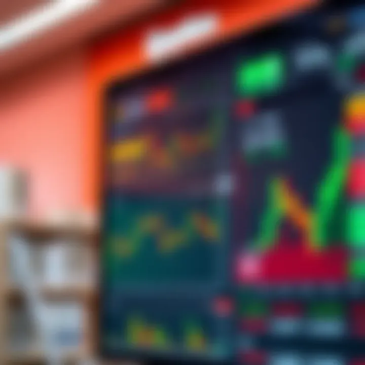 User interface of an online trading platform displaying various financial instruments and real-time market data