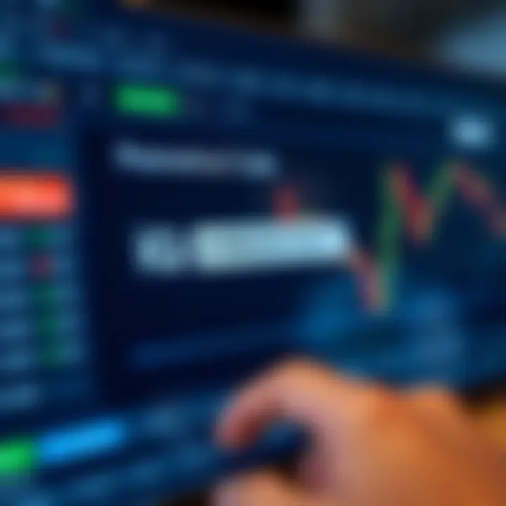 Illustration of promotional code entry on a trading platform screen