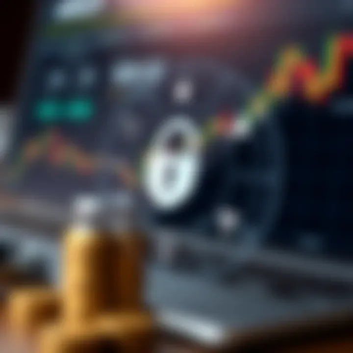 Graphical representation of financial instruments and security features available on NAGA Broker