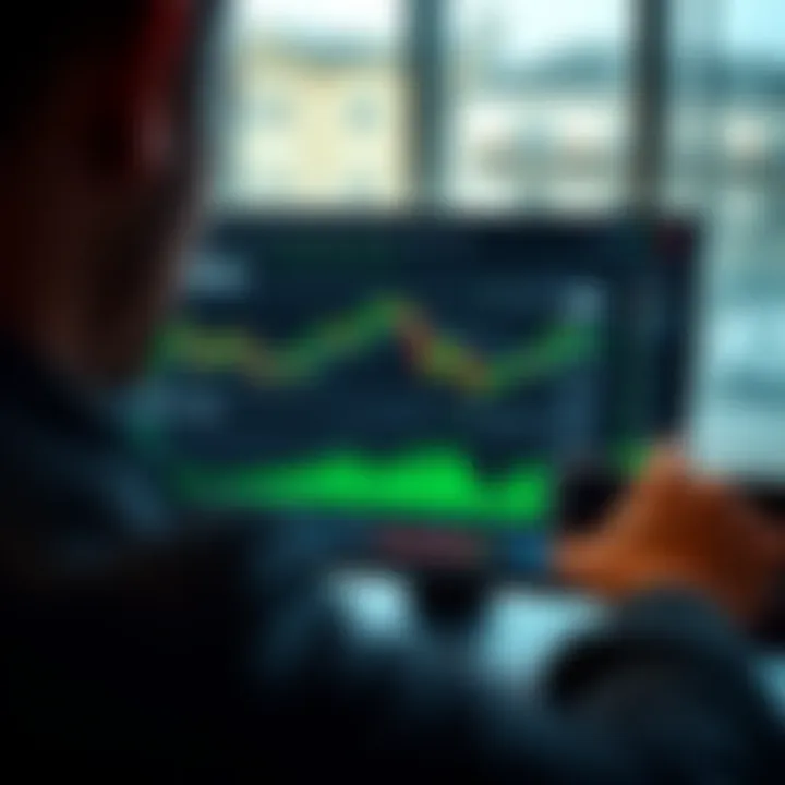 User interface of NAGA Broker platform showing trading charts and investment portfolio