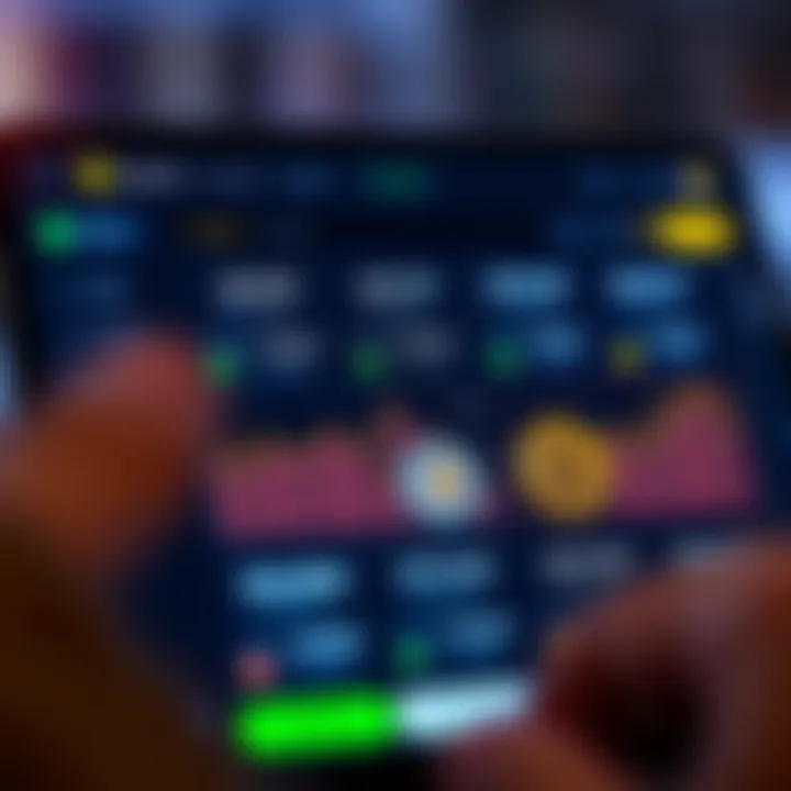 Digital wallet interface showing multiple currency balances including cryptocurrencies