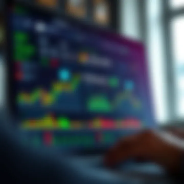 Secure online platform dashboard showing investment portfolio and risk management tools