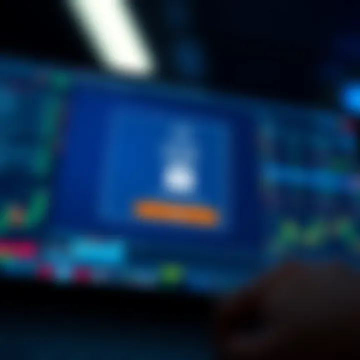 Secure login screen with verification elements for online trading account