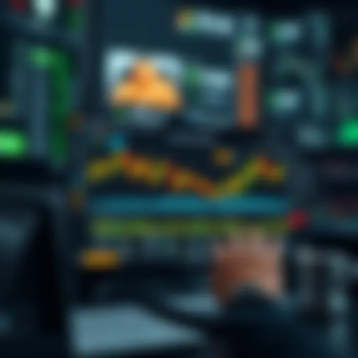 Illustration of secure online trading platform accessible from Colombia