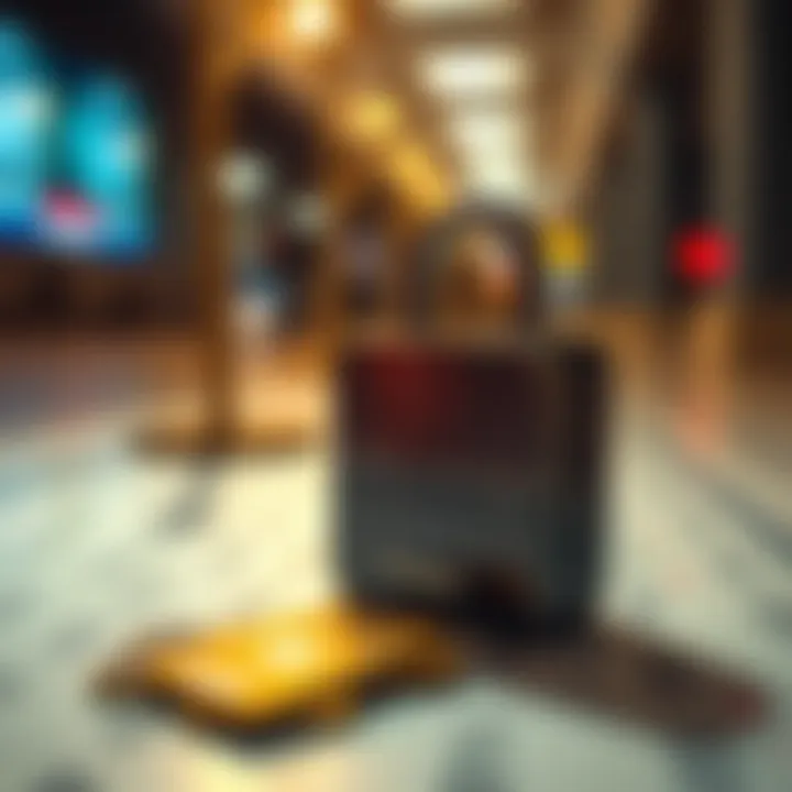 Illustration of secure financial transactions with deposit and withdrawal methods on IQ Option