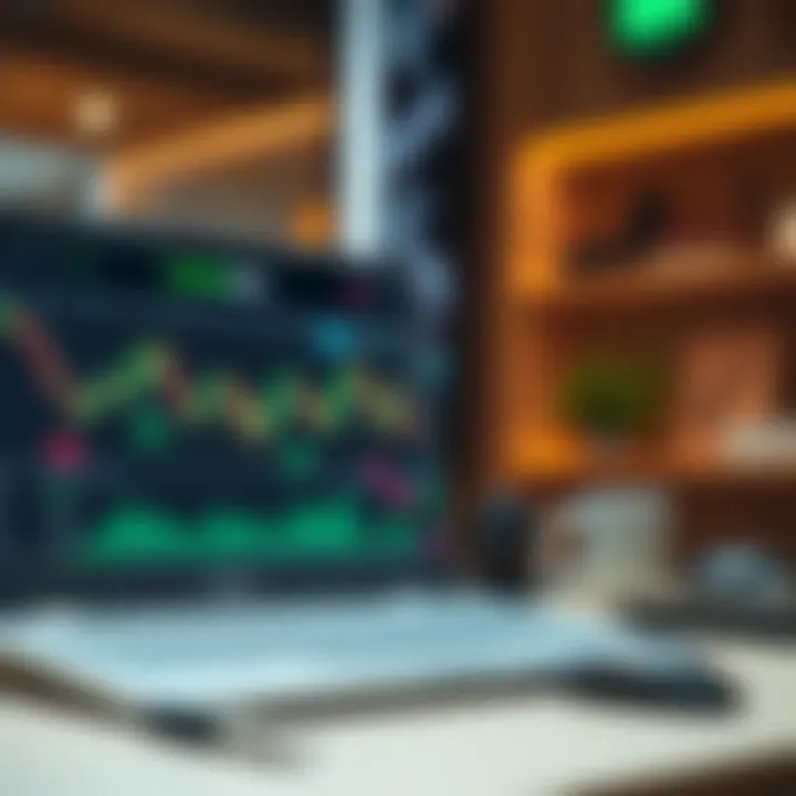 Overview of TradingView interface showcasing customizable tools and risk management features for binary options traders