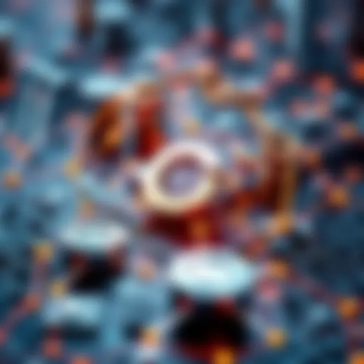 Visual representation of Chainlink ecosystem components interacting within a blockchain environment