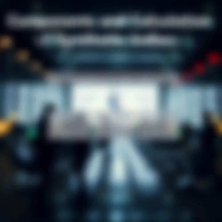 Diagram illustrating the components and calculation methods of synthetic indices