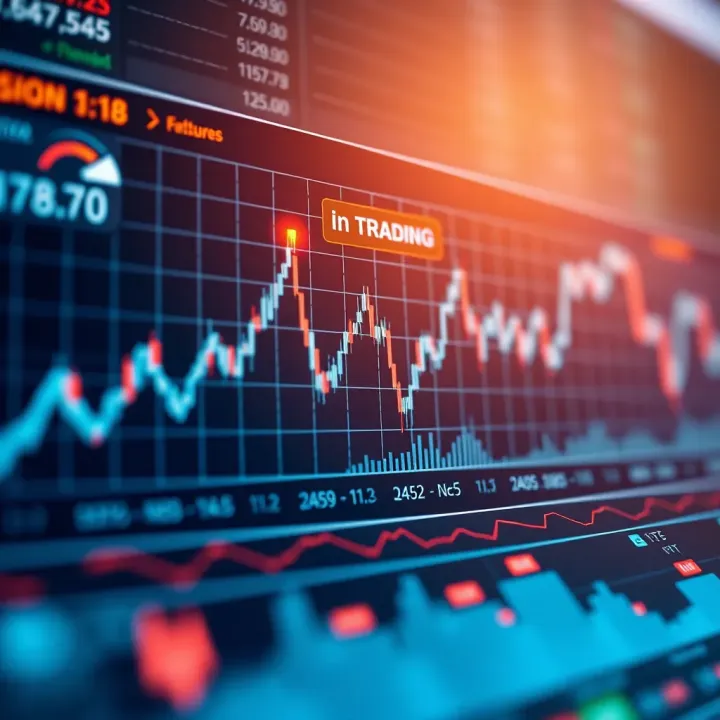 Graph showing synthetic indices trading with rising trend and data points