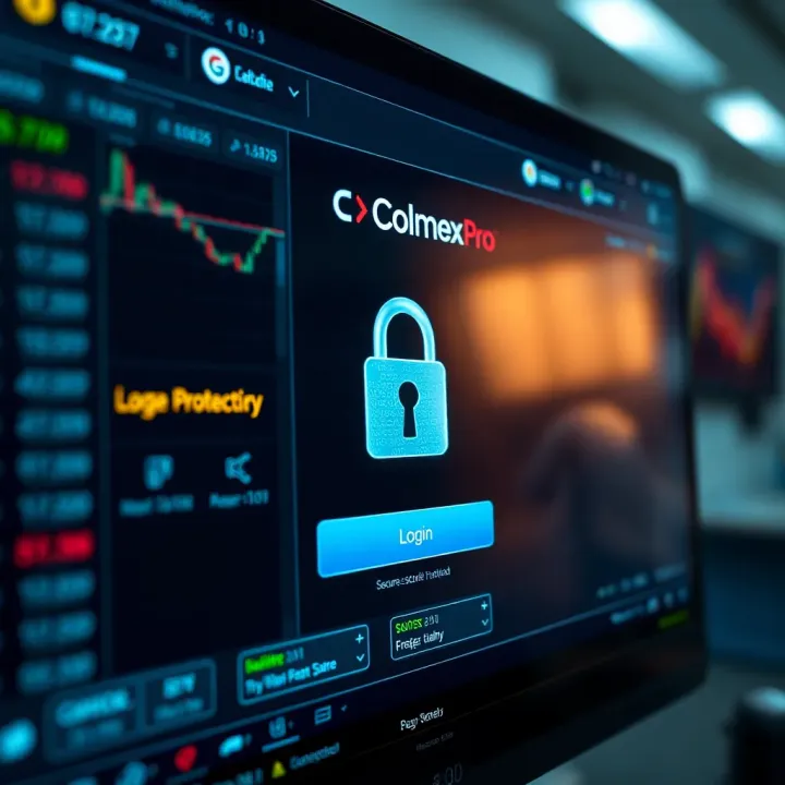 Colmex Pro Security and User Protection Secure login interface of Colmex Pro highlighting advanced security features