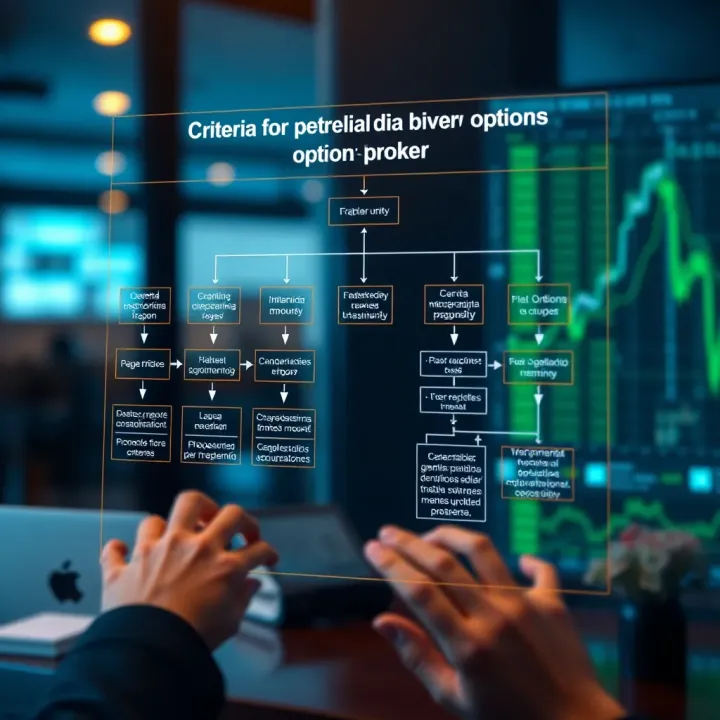 Criteria for Choosing a Reliable Binary Options Broker Flowchart illustrating criteria for selecting a reliable binary options broker