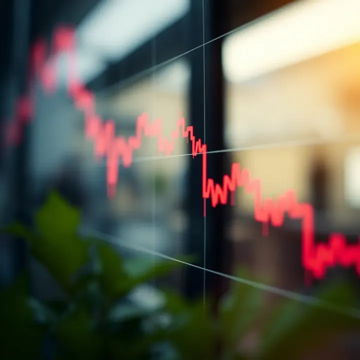 Asset Price Trends in Binary Trading Graph showing upward and downward trends representing asset price movements in binary trading