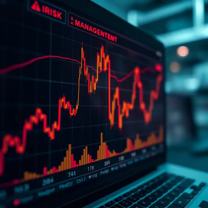 Graph depicting risk management strategies and asset allocation in trading