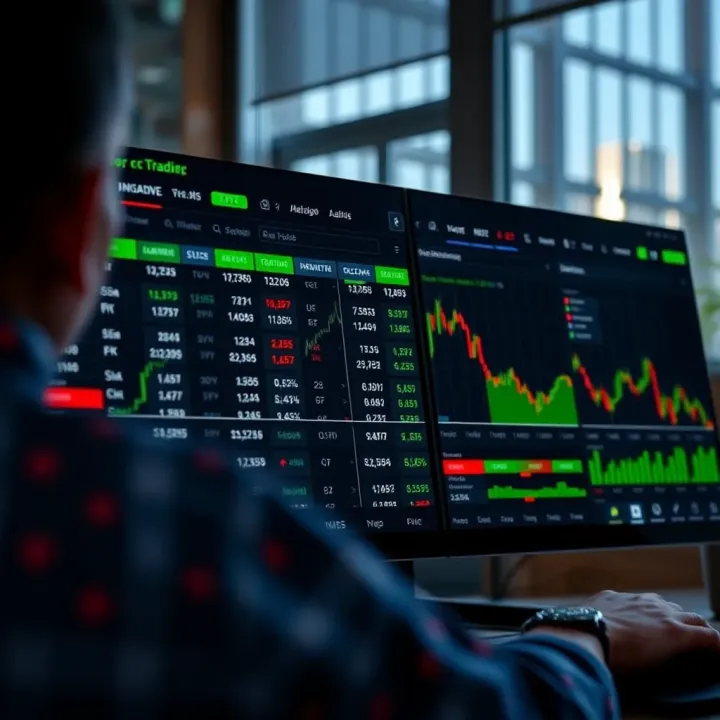 Comparison of different account types and broker integrations within cTrader interface