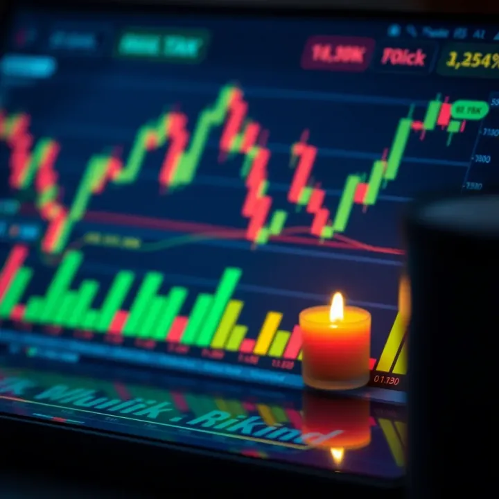 Illustration of financial charts and risk analysis icons representing investment evaluation