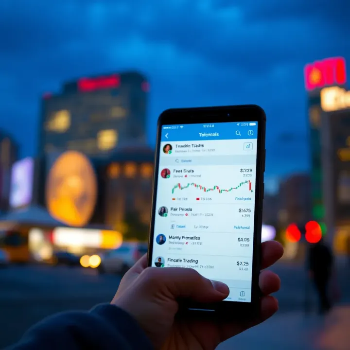 Telegram app interface showing free trading signals in a financial group chat