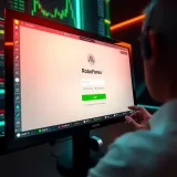 User interface showing RoboForex login screen with secure access features