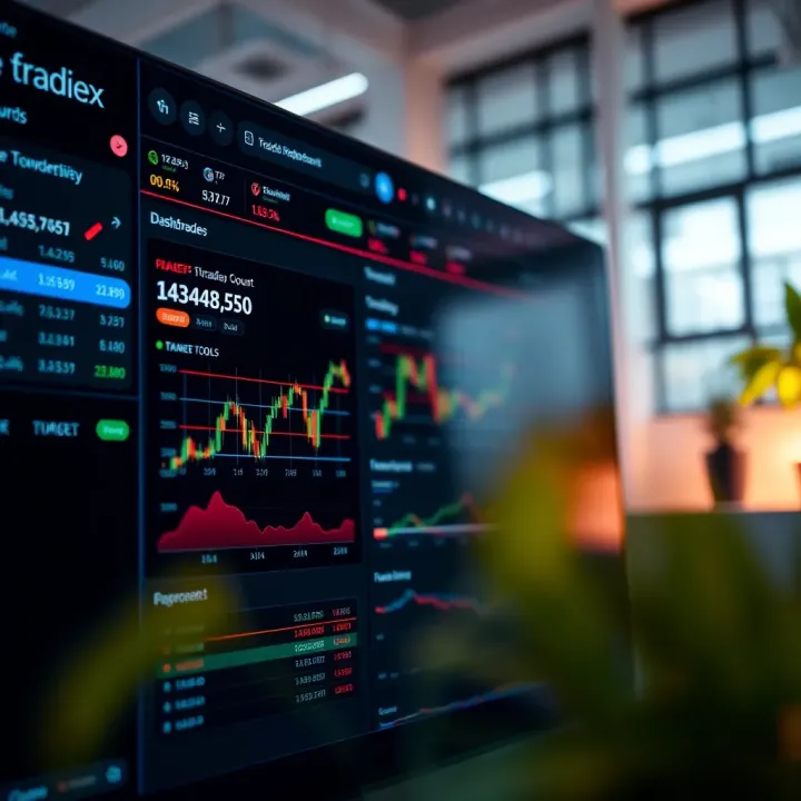 Dashboard displaying key RoboForex trading tools and account overview