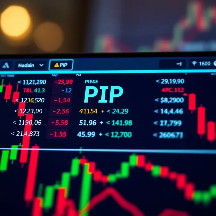 Understanding Pip Calculation in Forex Trading Graphic illustrating pip calculation with currency pairs and values
