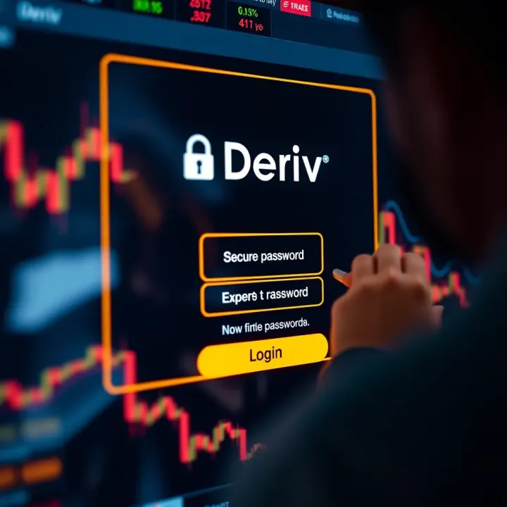 Secure Access to Deriv Account Login screen showing secure password entry on Deriv platform