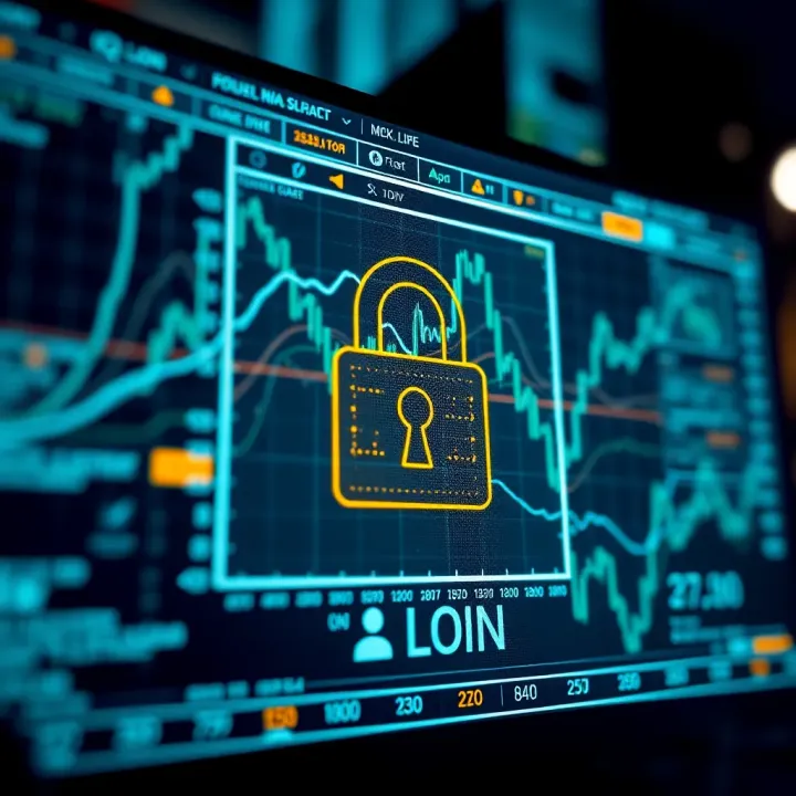 Secure login screen with password protection features for IQ Login platform