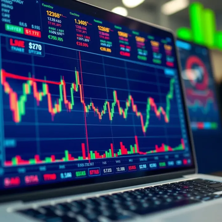 Market Trend Analysis Tools on IQ Option Graph depicting market trends and indicators used for making informed trading decisions on IQ Option