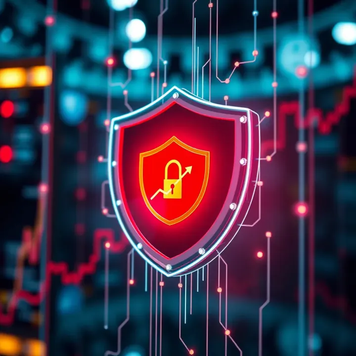Security Measures in Online Trading Platforms Secure digital shield symbolizing safety and protection in online trading environments