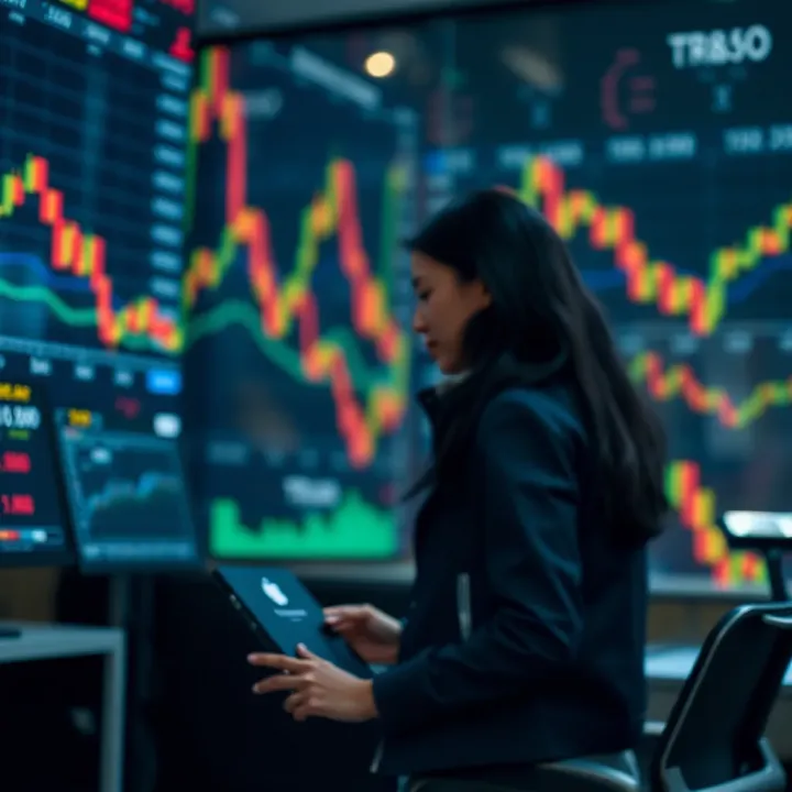 Conceptual illustration of secure and efficient online trading in Colombia
