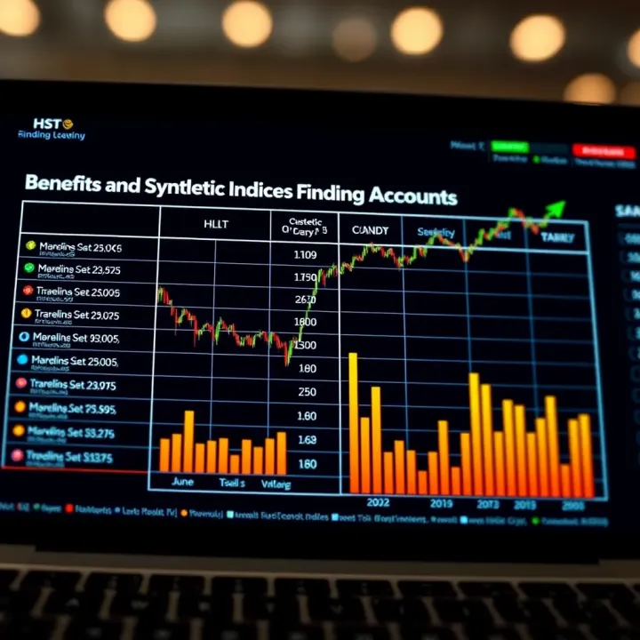 Chart comparing benefits and risks associated with synthetic indices funding accounts