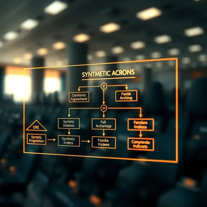 Diagram illustrating the structure and flow of synthetic indices funding accounts
