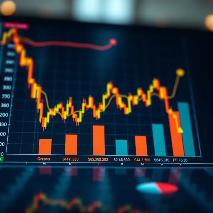 Graph illustrating diverse income factors influencing trading earnings